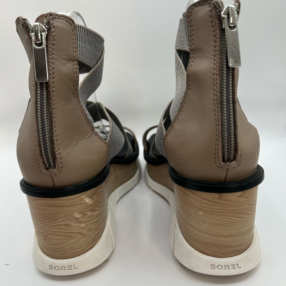 Sorel Women's Platform Sandals - Gray and Tan lowest price - Picture 8 of 15